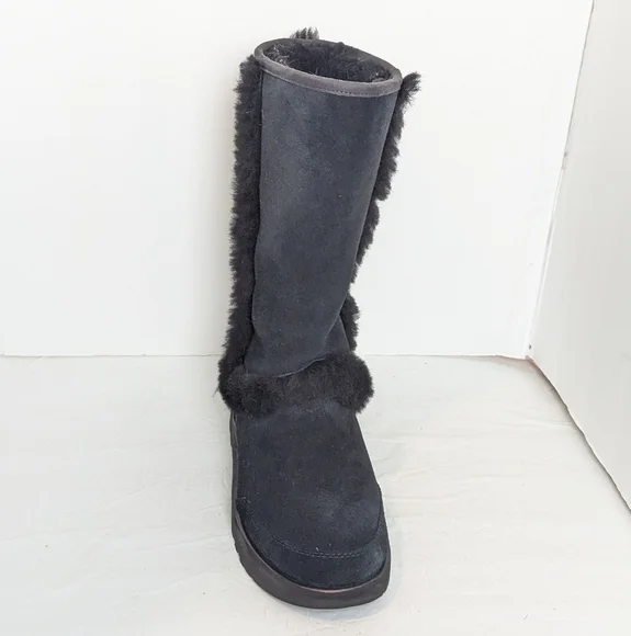 UGG Sundance waterproof suede and shearling boots